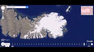 Devon Ice Cap Shrinking Time Lapse - Devon Island, NU, Canada