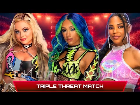 WWE 2K24 • Triple Threat Match - Liv Morgan VS Sasha Banks VS Bianca Belair | WWE