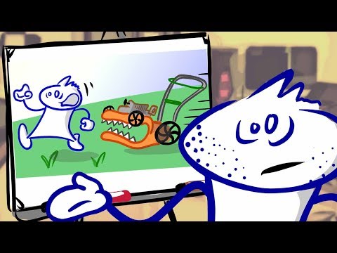 My SCARY Lawnmower Story | Blender Animated Cartoon