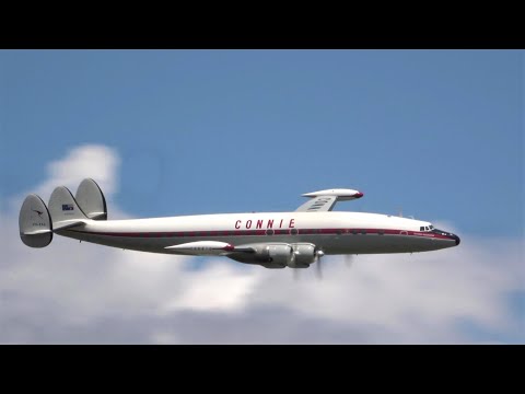 Majestic Super Constellation display @ Wings over Illawarra 2022