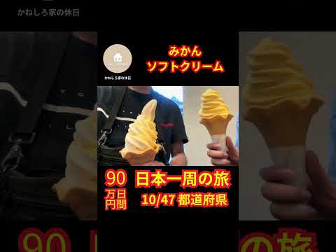 みかんソフトクリーム #shorts #旅行 #観光 #旅 #日本一周 #夫婦 #愛媛