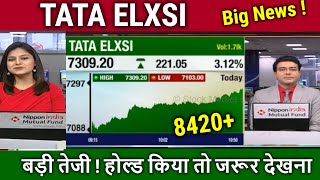 TATA ELXSI share latest news,tata elxsi share analysis, target tomarrow,tata elxsi share news today