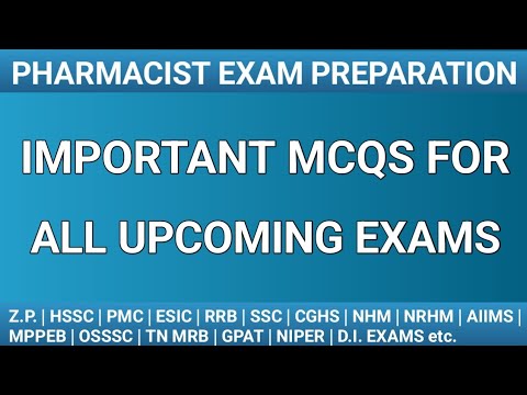 Pharmacist exam preparation | OSSSC | HSSC | MPPEB | PMC | DMER | ITBP Exam Questions #pharmabullet