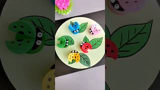 Crafting Magic: Creating a Stunning Ladybug with Paper! 🐞✨ #diy #papercraft #music #keşfet#shorts