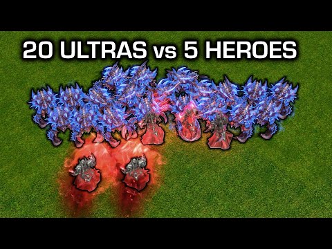 Which of these hero units can defeat 20 Ultralisks?