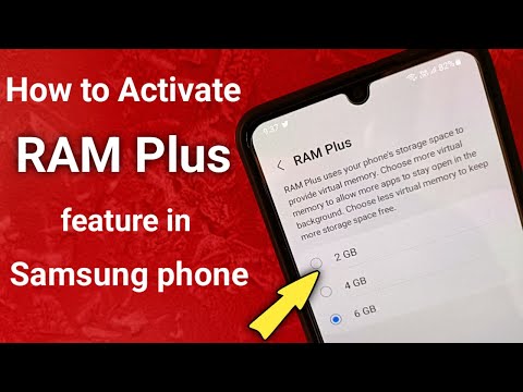 How to activate ram plus feature in samsung phone