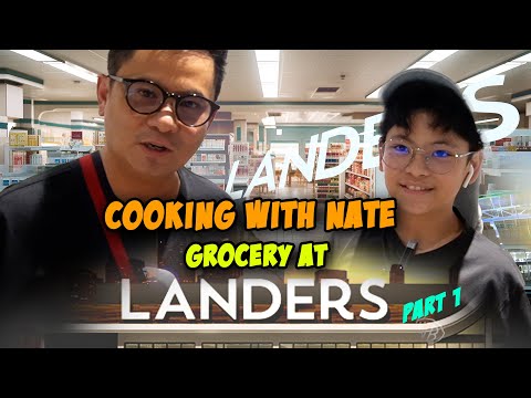 Cooking with Nate and grocery shopping at Landers!!