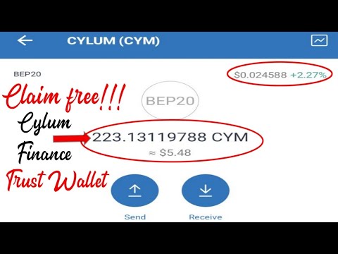 Claim free cylum finance token airdrop on trust wallet (CYM) | No gas fee required + Payment proof