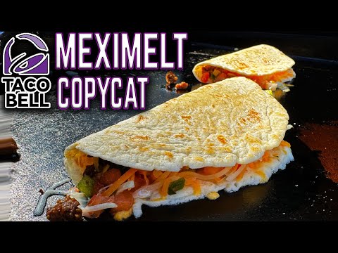 WE FOUND THE SECRET TO THE PERFECT TACO BELL COPYCAT! MEXIMELT MADE ON THE GRIDDLE! I EASY RECIPE