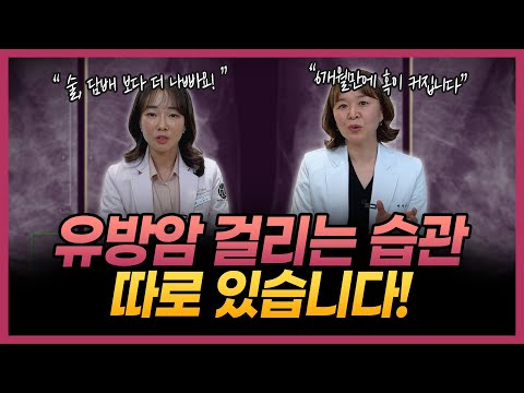 유방암 전문의가 경고하는 “유방암 유발하는 최악의 습관” | 암 찾는 의사 스승님과 함께하는 “유방암 QnA”