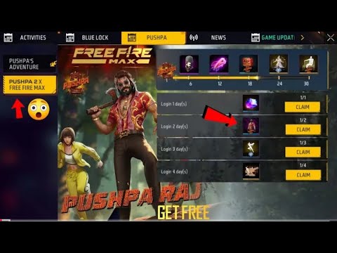 pushpa in free fire 😱 amazing reaction & gameplay