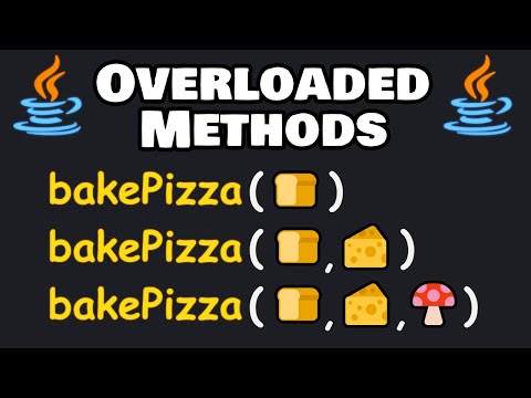 Java OVERLOADED METHODS are easy! 🍕