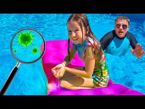 Nastya learns from her dad how to stay safe in summer - Video Series for Kids