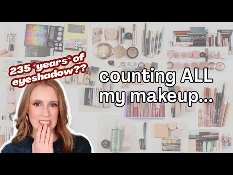 My MAKEUP INVENTORY 2024 // How many *years* worth of makeup do I have in my collection?! 🫣