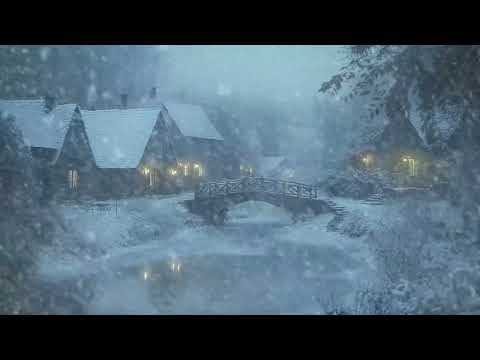 Intense Blizzard and Wind Sounds for Sleep | Howling Winds and Snowstorm Ambience for Reduce Stress