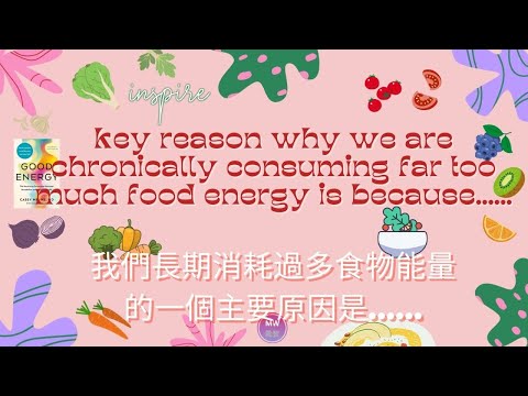 [Quotes about Life 13 . 入生語錄 13] - key reason why we are chronically consuming...我們長期消耗過多食物能量的主要原因..