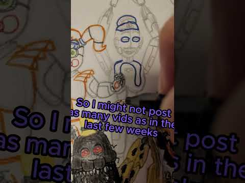 FNAF PROJECT Part 10: Coloring the Fnaf Sl characters!