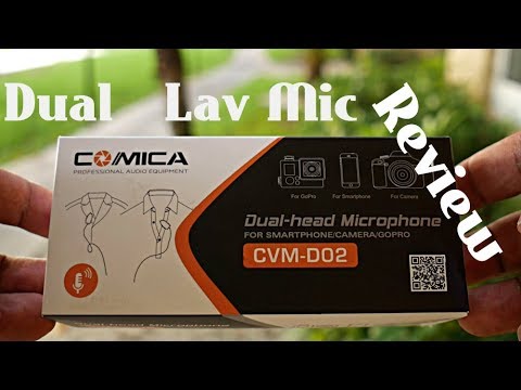 Affordable Dual Lapel microphone review, Comica CVM-D02