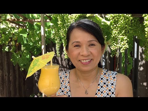 How To Make Mango Vanilla Yogurt Smoothie-Quick Food Recipes