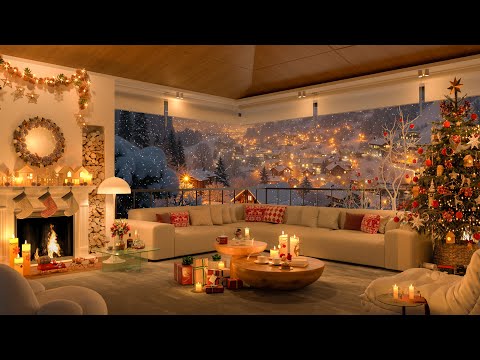 Relaxing Christmas Jazz Escape 2025 🎄 Warm Loft, Fireplace & Peaceful Piano Melodies