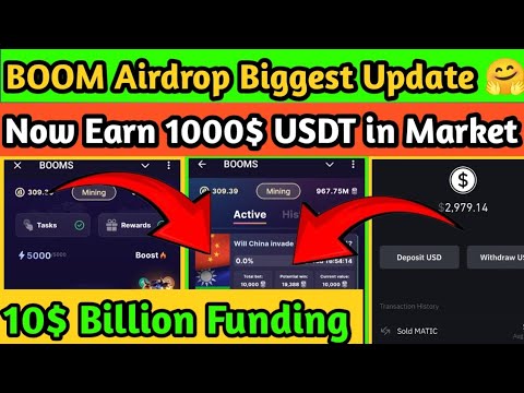 "BOOMS Airdrop Biggest Update: Earn $1000 USDT! Complete Guide | Earn With Abhi"