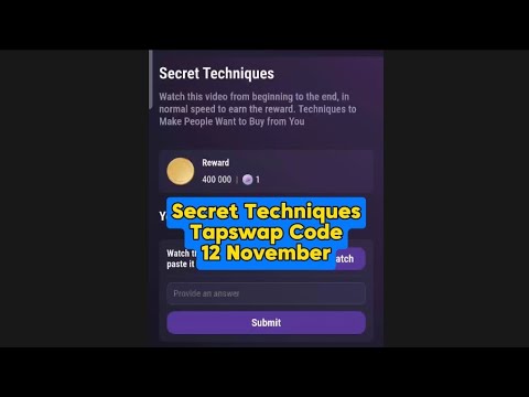 Secret Techniques | TapSwap Code | Techniques to Make People Want to Buy from You