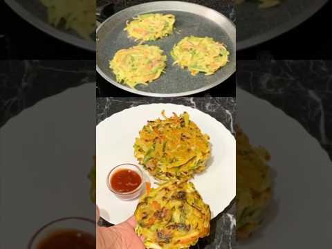 Easy pancake recipe #vegetablepancake #healthyfood #homemade #पैनकेक  #easybreakfastrecipe #shorts