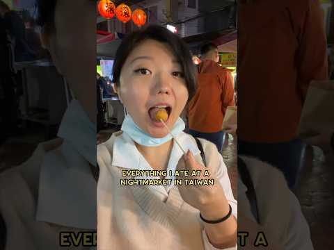 Everything I ate at my favorite night market in Taipei 🥟