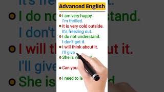 basic vs advanced english communication skills #english #esl