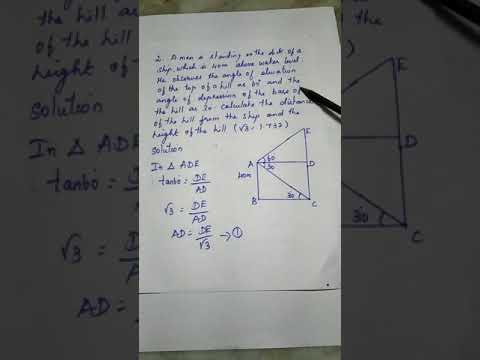 X STD MATHS UNIT 6 TRIGONOMETRY EX 6.4 PROBLEM NO (1,2)