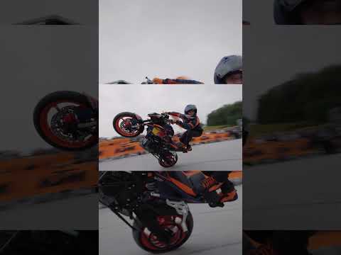 Wowing the KTM fans at the Salzburgring on the KTM 990 DUKE.