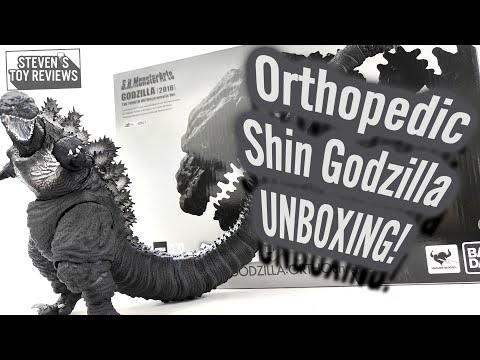 S.H. MonsterArts Shin Godzilla 2016 Orthochromatic Unboxing