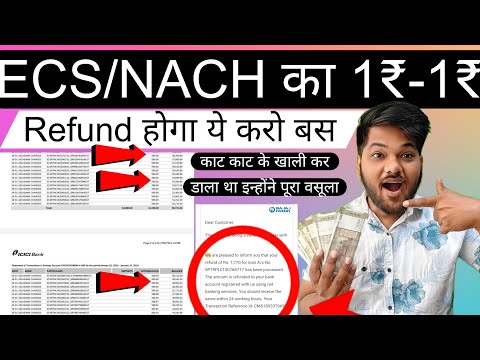 How can I get back ECS return charges ECS FAILED CHARGE,NACH  |ECS CHARGES REFUND|Loan Ecs,Sip Ecs