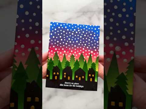 This DIY Christmas Card Will WOW You!🤯 ASMR Crafting #asmr #craft #christmas #diy