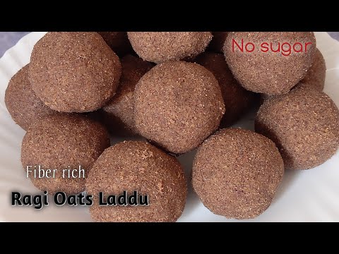 Ragi Oats Laddu || Fiber rich laddu with finger millet & oats || Protein laddu