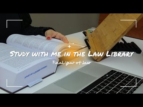 Study With Me Live in the Law Library / 2 Hours Non-Stop / Muted /  #studywithme #lawschool  #law 📚