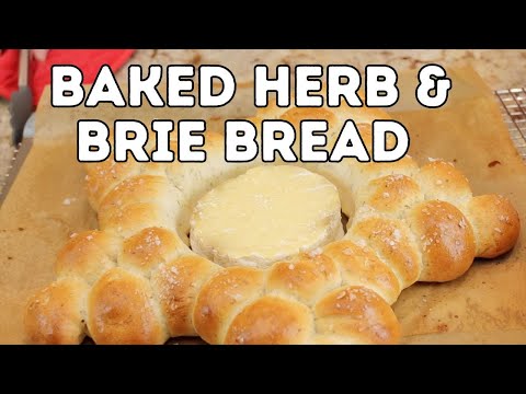 Baked Herb & Brie Bread