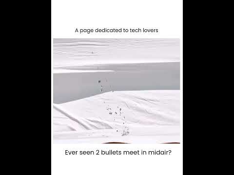 Ever Seen 2 Bullets Collide Mid-Air? #UnbelievablePhysics!  #learnwithme #howitworks #techexplained