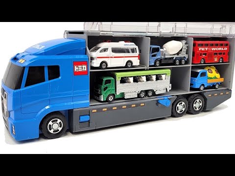 12 Types Cars Tomica ☆ Tomica opening and put in big Okatazuke convoy!