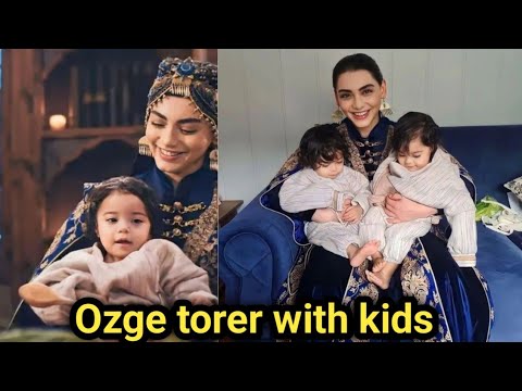 Özge törer with cute kids😍🤍 ||  bala hatun ||