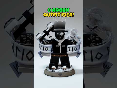 0 Robux Black & White Outfit Idea!