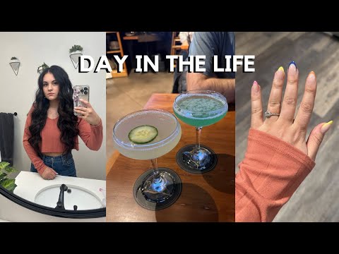 VLOG: volumizing hair routine, shopping haul, press-on nails & celebrating!