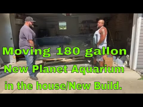 Moving 180 gallon New Planet Aquarium in the house/New Build