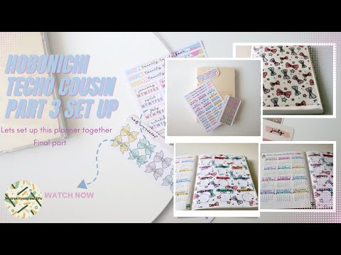 Hobonichi 2025 techo Cousin -final part 3 Set up