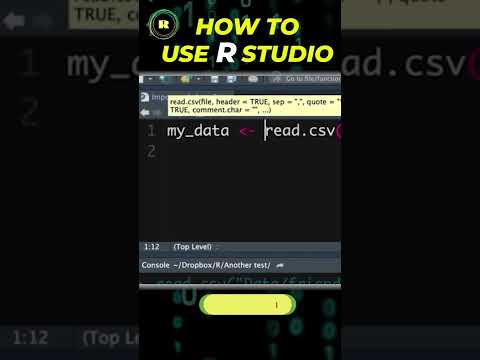 How to use R studio #short