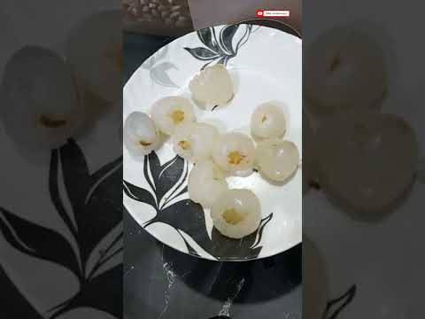 Stuffed Litchi  #Jelly Stuffed Litchi- Litchi #dessert #Litchi #shorts #Bharwa #trending  #Lychee