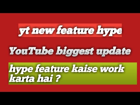 YouTube biggest update || YouTube feature hype || how hype feature work?