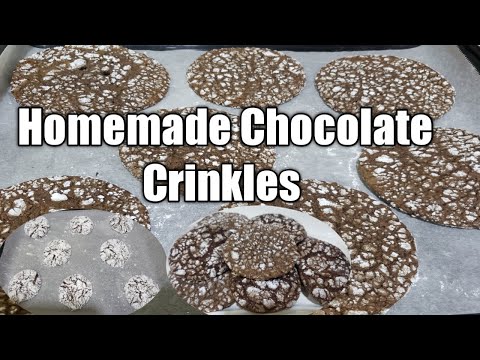 Homemade Chocolate Crinkles Recipe( Sarah Fard)