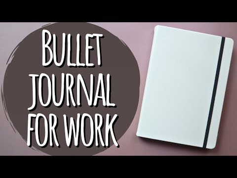 Minimal Bullet Journal for Work | Work Planner Setup