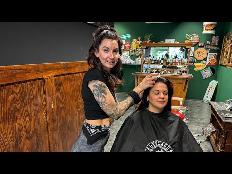 Lady Barber most relaxing massage and hairwash with smooth ASMR Sounds 🇦🇹